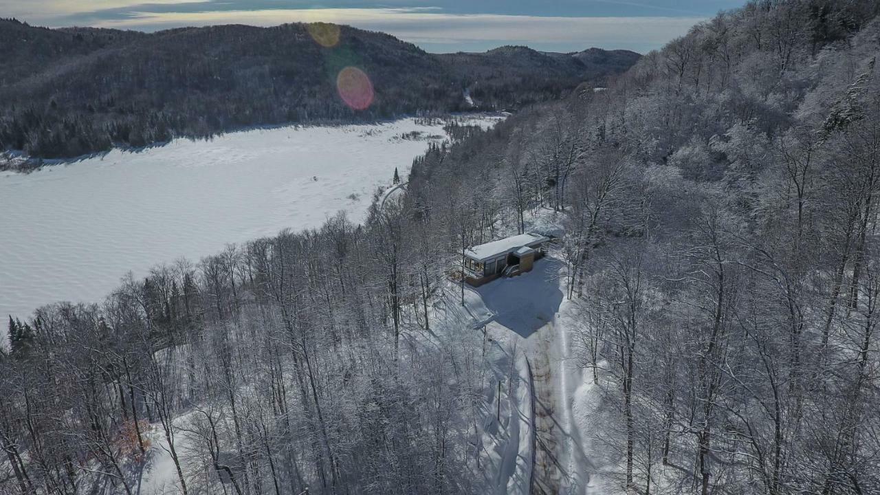 Modern Chalet With Mountain And Lake View By Reserver.Ca Sainte-Adèle Exterior foto
